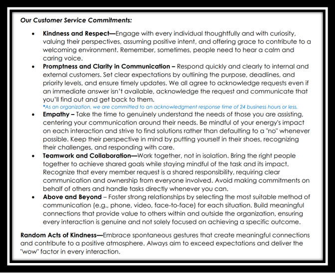 Building a Commitment to Exceptional Service: The Journey to Crafting a